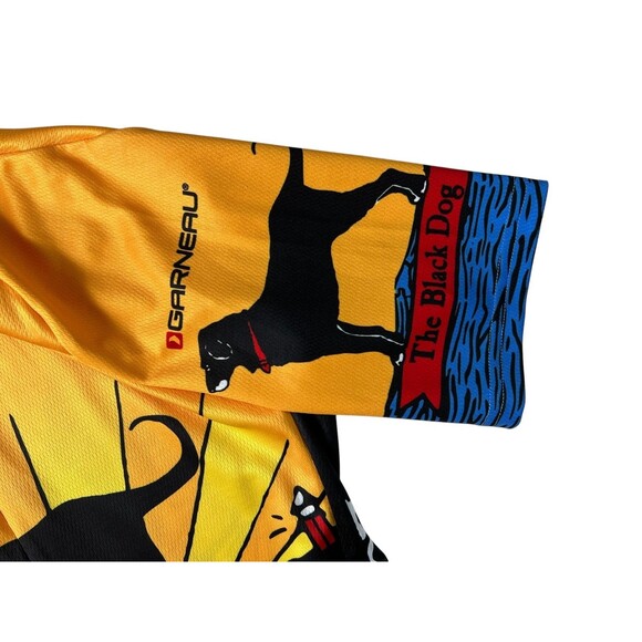 Louis Garneau The Black Dog Cycling Top Size S 1/2 Zip Front Back Pockets - Picture 4 of 11